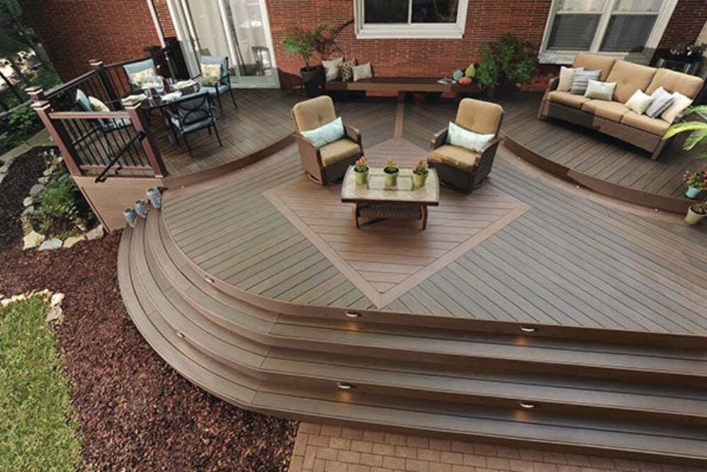 TimberTech Advanced PVC multi-level deck