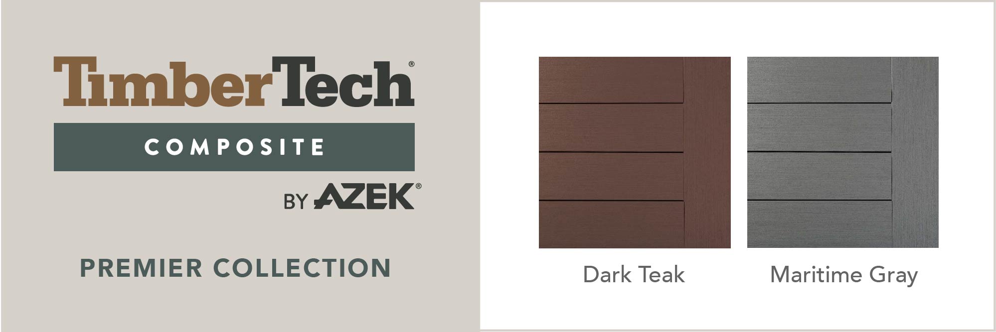 Colors in the TimberTech Composite Premier Collection