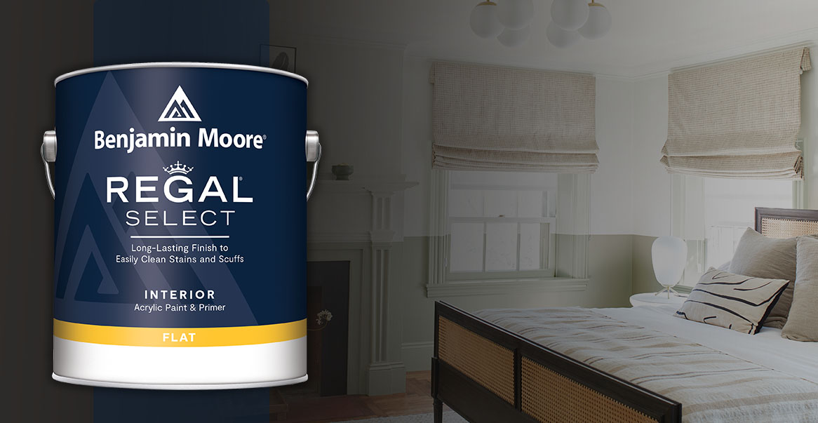 Benjamin Moore Regal Select on bedroom wall and trim