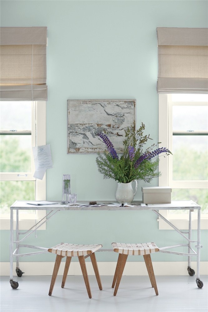 Benjamin Moore Woodlawn Blue, Home Office