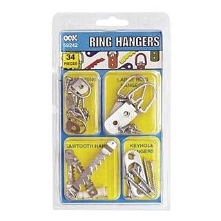 HILLMAN 59242 Picture Hanger Kit, Steel, Zinc