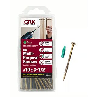 GRK #10 x 3-1/2 in. R4™ Multi-Purpose Screw Handy-Pak, 50 Count