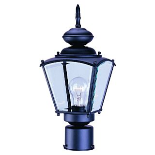 Boston Harbor 4007H5 Coach Post Lantern, Steel Fixture, Black