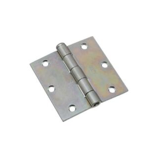 National Hardware N195-669 Broad Hinge, 70 lb Weight Capacity, Steel, Zinc
