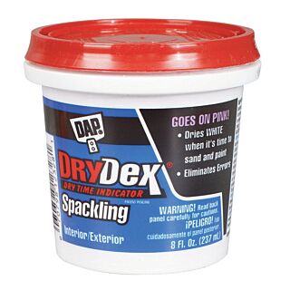 Dap, DryDex® Spackling Paste w/ Dry-Time Indicator, 1/2 Pint