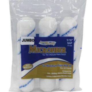 ArroWorthy® 6-1/2 in. x 9/16 in. Nap, Microfiber Jumbo Roller Cover, 3 Pack