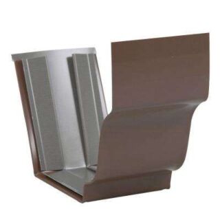 Amerimax K-Style 5 in. Aluminum Gutter Slip Joint Connector, Brown