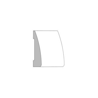 Garden State Lumber (M50) 11/16 in. x 2-1/2 in. x 16 ft. Clamshell Casing, Primed Finger-Jointed Pine
