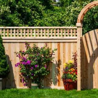 Eastern Fence 1 x 4 x 8 White Cedar Fence Top Board Flat Cap