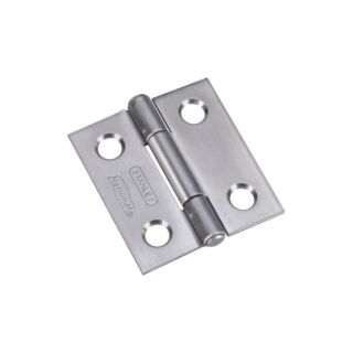 National Hardware N348-979 Narrow Hinge, 7 lb Weight Capacity, Stainless Steel
