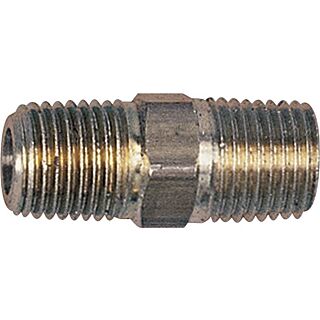 Tru-Flate 21-505 Air Line Coupling, 1/4 in MNPT, Brass
