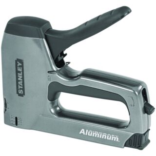 STANLEY SharpShooter TR250 Staple/Brad Nail Gun, 20 Magazine, 27/64 in W Crown, Black/Gray