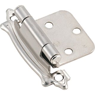 Amerock BPR7329G9 Cabinet Hinge, Sterling Nickel