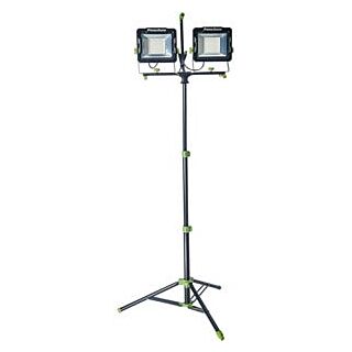 PowerSmith Portable Dual Head Work Light with Tripod, LED Lamp, 5000 K Color Temp