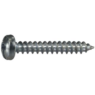 MIDWEST #10 x  1¼ in. Zinc Plated Steel Combo Phillips Pan Head Sheet Metal Screws, 50 Count