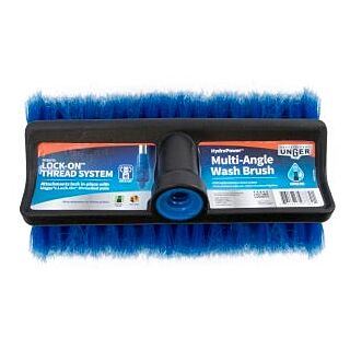 Unger Multi-Angle Wash Brush, 10 in. Brush, Plastic Handle
