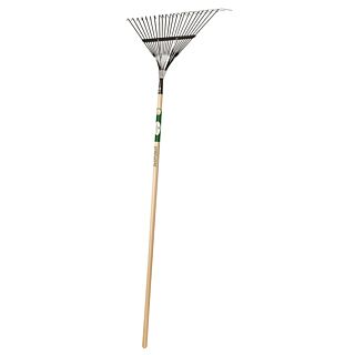Landscapers Select Lawn/Leaf Rake, Steel Tine, Wood Handle