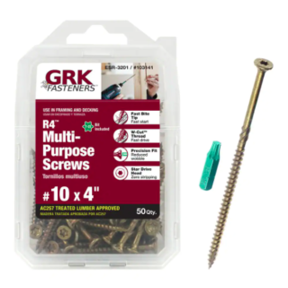 GRK #10 x 4 in. R4™ Multi-Purpose Screw, Handy-Pack, 50 Count