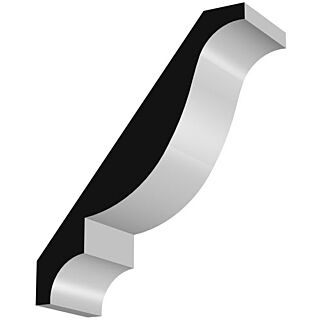 Millwork Design by Oxford AB505FJ, 1-1/8 in. x 7-11/16 in. Crown Moulding, Primed Finger-Jointed Pine, 16 ft.