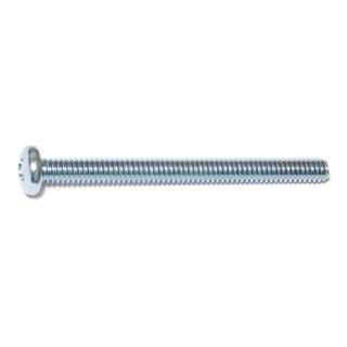 MIDWEST 1/4 in.-20 x 3 in. Zinc Plated Steel Coarse Thread Phillips Pan Head Machine Screws, 20 Count