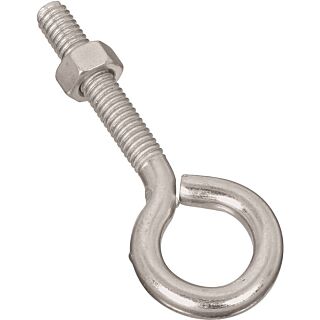 National Hardware N221-218 Eye Bolt, 5/16-18 Thread, 1-3/4 in L Thread, 3/4 in ID Dia Eye, Steel, Zinc