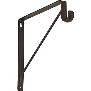 National Hardware S822-092 Shelf/Rod Bracket, 125 lb Weight Capacity