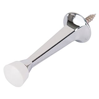 Prosource CL-208P-CH-PS Door Stop, 3 in Projection, Zinc, Chrome