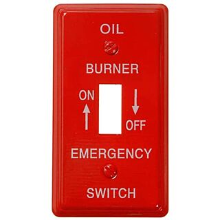 Amerelle C975T Rectangular Wallplate, 1-Gang, Steel, Red