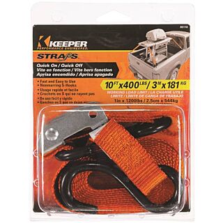 KEEPER 05110 Tie-Down, 400 lb Weight Capacity, 10 ft L, Nylon