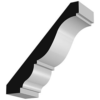 Millwork Design by Oxford AB503FJ, 1-1/16 in. x 6-3/4 in. Crown Moulding, Primed Finger-Jointed Pine, 16 ft.