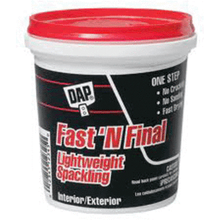 DAP Fast 'N Final Spackling w/ Primer, 1/2 Pint