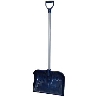 RUGG 18 in. Plastic Snow Shovel, Steel Handle, Navy