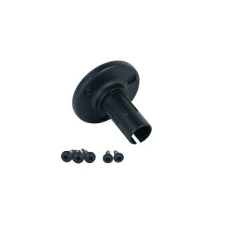 DSI ADA Wall End Mount (13), Black
