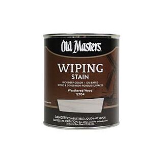 Old Masters, Wiping Stain, Weathered Wood, Quart