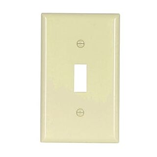 Eaton Wiring Devices 2134LA-BOX Standard-Size Wallplate, 1-Gang, Thermoset, Light Almond