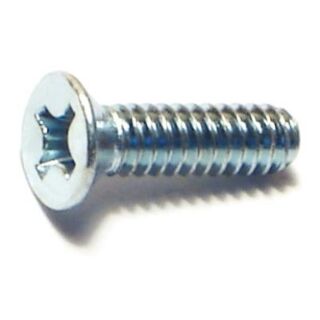 MIDWEST #6-32 x ½ in. Zinc Plated Steel Coarse Thread Phillips Flat Head Machine Screws, 175 Count
