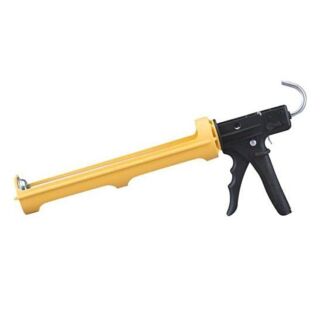 QT YELLOW INDUSTRIAL GRADE DRIP/NO DRIP FEATURE ROTATING BARREL ERGO CAULK GUN