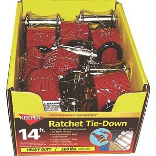 KEEPER 05517 Tie-Down, 500 lb Weight Capacity, 14 ft L, Polyester