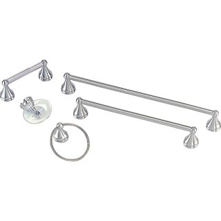 Boston Harbor L5000-BN Bath Accessory Set, Metal, Venetian Collection, Brushed Nickel, 5-Piece