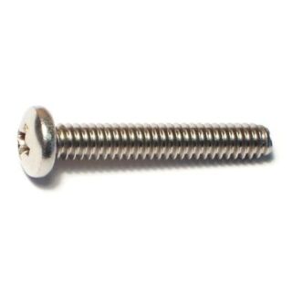 MIDWEST #10-24 x 1¼ in. 18-8 Stainless Steel Coarse Thread Phillips Pan Head Machine Screws, 70 Count