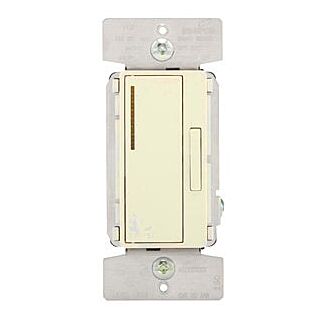 Eaton Wiring Devices  Preset Accessory Dimmer, 1-Pole, 120 V, Ivory/Light Almond/White