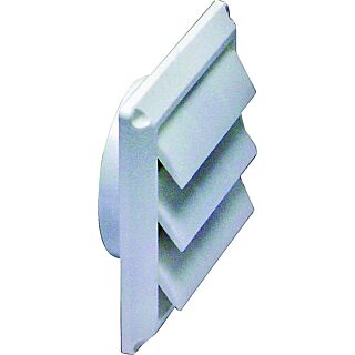 Lambro 2676W Louvered Vent, Plastic