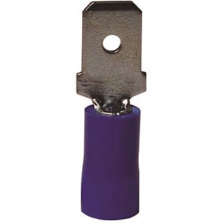 GB 20-143M Disconnect Terminal, 600 V, 16 to 14 AWG, Vinyl Insulation, Blue