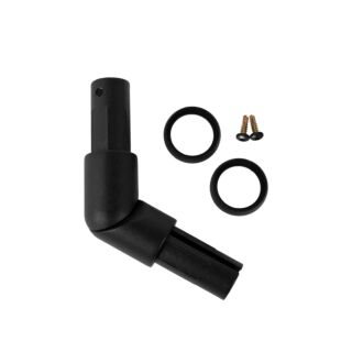 DSI ADA Adjustable Elbow (6), 90 - 180 Degrees, Black