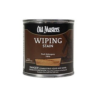 Old Masters, Wiping Stain, Dark Mahogany, 1/2 Pint