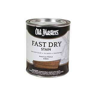 Old Masters, Fast Dry Interior Stain, American Walnut, Quart