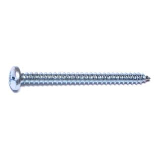 MIDWEST #14 x 3 in. Zinc Plated Steel Combo Pan Head Sheet Metal Screws, 15 Count