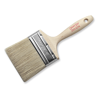 Corona Stain-Eze 4 in. Stain Brush, White China Bristle