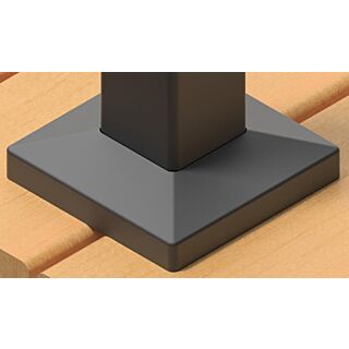 Feeney® DesignRail® Modern, Base Plate Cover, Square, Matte Black 