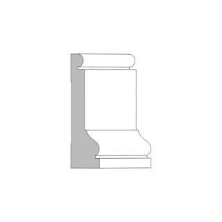 Millwork Design by Oxford (M33) 1-1/16 in. x  3-1/2 in. x 16 ft. Casing, Primed Finger-Jointed Pine